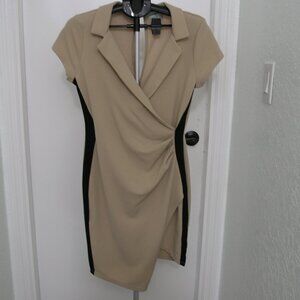 Almost Famous Tan and Black  Bodycon dress size XL